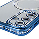 Avis Avizar Coque Diamant pour Samsung Galaxy A15 MagSafe Contour Strass Bleu Clair