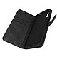 Forcell Housse pour Xiaomi Redmi 9A Effet Daim Clapet Portefeuille Support Vidéo Noir Etui folio Noir en Eco-cuir, Xiaomi Redmi 9AT