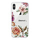 LaCoqueFrançaise Coque iPhone Xs Max silicone transparente Motif Amour en fleurs ultra resistant Coque iPhone Xs Max silicone transparente Amour en fleurs ultra resistant Protection housse Motif Ecriture Tendance