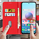 Avis Avizar Étui Redmi Note 10 / 10s Protection Porte-carte Fonction Support rouge