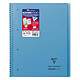 CLAIREFONTAINE Koverbook reliure intégrale enveloppante polypro transparent 22,5x29,7cm 160p ligné perfo. 4 trous coloris assortis Cahier