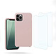 Avis Evetane Coque iPhone 11 Pro Max Silicone liquide Rose + 2 Vitres en Verre trempé Protection écran Antichocs