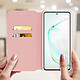 Avis Avizar Housse Galaxy Note 10 Lite Étui Folio Porte-carte Fonction Support Rose gold