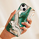 Avis iDeal of Sweden Coque pour iPhone 14 Plus Marbré Luxe Ultra fine Golden Jade Marble Vert Foncé