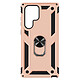 Avizar Coque Galaxy S22 Ultra Antichoc Hybride Bague Support Vidéo - rose champagne Coque bi-matière spécialement conçue pour votre Samsung Galaxy S22 Ultra