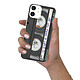 Evetane Coque iPhone 12 mini silicone transparente Motif Cassette ultra resistant pas cher