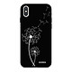 Evetane Coque iPhone X/ Xs Silicone Liquide Douce noir Pissenlit Coque iPhone X/ Xs Silicone Liquide Douce noir Pissenlit Ecriture Tendance et Design