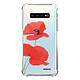 Evetane Coque Samsung Galaxy S10 Plus anti-choc souple angles renforcés transparente Motif Coquelicot Coque Samsung Galaxy S10 Plus anti-choc souple angles renforcés transparente Coquelicot