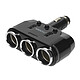 Avizar Chargeur Voiture Pliable 90° 100W Multiprise 3x Allume-cigare 2x USB Noir Chargeur voiture noir avec un design pliable à 90° et sans fil encombrant pour une utilisation simple