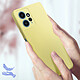 Acheter Avizar Coque pour Xiaomi Redmi Note 12 4G Silicone Semi-rigide Finition Douce au Toucher Fine  Jaune