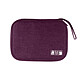 Avizar Pochette Rangement Accessoires Câble, Chargeur, Clé USB, Carte mémoire violet - Pochette de rangement violette pour vos câbles, cartes mémoires, clefs USB etc.