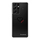 LaCoqueFrançaise Coque Samsung Galaxy S21 Ultra 5G 360 intégrale transparente Motif Coeur Noir Amour Tendance Coque Samsung Galaxy S21 Ultra 5G 360 intégrale transparente Coeur Noir Amour Tendance