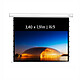 KIMEX 049-3519W Ecran de projection motorisé tensionné 3,40 x 1,91m - Format 16:9 - Wi-Fi - Carter blanc