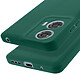 Avizar Coque pour Motorola Moto G24 Power Silicone Souple Mate Vert Foncé pas cher