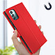 Avizar Housse pour Nokia G11 et Nokia G21 Aspect Grainé Clapet Portefeuille Stand Vidéo  rouge pas cher