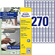 AVERY Lot de 10 feuilles d'étiquettes universelles 2 700 Enlevables 17,8 x 10 mm sur A4 Etiquette multi-usages