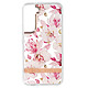 Avizar Coque pour Samsung Galaxy S22 Dos Rigide Contour Silicone  Motif Fleurs Roses Coque spécialement conçu pour le Samsung Galaxy S22