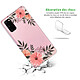 Avis Evetane Coque Samsung Galaxy S20 360 intégrale transparente Motif Fleurs roses Tendance