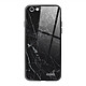 Evetane Coque en verre trempé iPhone 6 Plus / 6S Plus Marbre noir Coque en verre trempé iPhone 6 Plus / 6S Plus Marbre noir Ecriture Tendance et Design