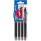 PILOT Stylo roller FRIXION POINT CLICKER Set2Go, étui de 4 Stylo roller