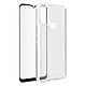 Avizar Coque Motorola Moto G50 Souple et Film Verre Trempé 9H - transparent / noir Pack de protection 360° Transparent avec verre trempé incurvé à bords noirs spécialement conçue pour Motorola Moto G50.