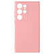 Avizar Coque pour Samsung Galaxy S23 Ultra Silicone Semi-rigide Finition Douce au Toucher Fine  Rose Poudré - Coque de protection, collection Fast Cover, spécialement conçue pour votre Samsung Galaxy S23 Ultra