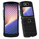 Avis Avizar Coque Motorola Razr 5G Rigide Conception en 2 parties Effet croco Noir