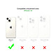 Acheter Evetane Coque iPhone 14 Antichoc Silicone bords renforcés + 2 Vitres en verre trempé Protection écran