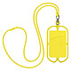 Avizar Coque Cordon Universelle pour Smartphone avec Porte-carte  Jaune - Coque universelle pour téléphone universelle série NeckPouch, très pratique au quotidien