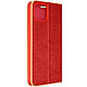 Avizar Étui pour iPhone 14 Porte carte et Support vidéo  Rouge - Un étui folio de la collection Luna Book Gold pour iPhone 14