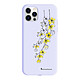 LaCoqueFrançaise Coque iPhone 12/12 Pro Silicone Liquide Douce lilas Fleurs Cerisiers Coque iPhone 12/12 Pro Silicone Liquide Douce lilas Fleurs Cerisiers