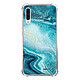 Evetane Coque Samsung Galaxy A50 anti-choc souple angles renforcés transparente Motif Bleu Nacré Marbre Coque Samsung Galaxy A50 anti-choc souple angles renforcés transparente Bleu Nacré Marbre