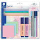 STAEDTLER Set d'écriture pastel, avec 3 bloc-notes adhésifs Crayon