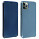 Avizar Étui iPhone 11 Pro Chromé Strié Clapet Translucide Rigide Fin Léger - bleu - Protection intégrale spécialement conçue pour Apple iPhone 11 Pro.