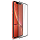 Avizar Film iPhone XR Verre trempé ultra-résistant Dureté 9H contour Noir Verre trempé Résistant et Anti-choc, dureté 9h