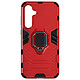 Avizar Coque pour Samsung Galaxy S23 FE Bi-matière Antichoc Anneau Support  Rouge - Coque de protection antichoc conçue pour Samsung Galaxy S23 FE, Ring Collection