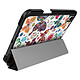 Avizar Housse Papillons pour iPad Mini 6 2021 et 7 2024 Support Multiposition Blanc - Étui rigide avec un motif dessin spécialement conçu pour iPad Mini 2021.