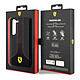 Ferrari Coque pour Samsung Galaxy S23 Cuir Vegan Compatible QI Noir pas cher