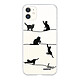 Evetane Coque iPhone 11 360 intégrale transparente Motif Chat Lignes Tendance Coque iPhone 11 360 intégrale transparente Chat Lignes Tendance