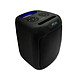 Mooov 477370 - Enceinte Party Cube sans fil avec effets lumineux - Noire et bleue Puissance musicale totale : 90 W musicaux  Puissance RMS  30 W