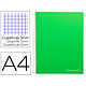 Avis LIDERPAPEL Cahier spirale Jolly A4 280p 75g quadrillé 5x5mm microperforé 4 trous - Vert x 17