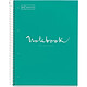 MIQUELRIUS Cahier Notebook Emotions Spirale A4 séyès 80 feuilles - Turquoise Carnet