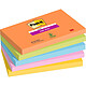 POST-IT Pack de 5 Bloc-note adhésif Super Sticky Notes, 127 x 76 mm Notes repositionnable