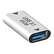 Avizar Rallonge USB C femelle vers USB 3.1 femelle Transferts rapide 10Gbps Compact  argent Adaptateur rallonge convertissant un connecteur USB C d'un câble en USB standard femelle