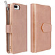 Avis Avizar Étui iPhone 6 Plus/6S Plus/7 Plus/8 Plus Portefeuille Coque Amovible - Rose Gold