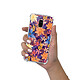 LaCoqueFrançaise Coque Samsung Galaxy A8 2018 anti-choc souple angles renforcés transparente Motif Fleurs violettes et oranges pas cher