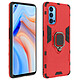 Avizar Coque Oppo Reno 4 Pro 5G Hybride Antichoc Bague Métallique Support Vidéo rouge Coque antichoc spécialement conçue pour Oppo Reno 4 Pro 5G.