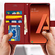 Avis Avizar Housse Samsung Galaxy A70 Etui Emplacement Carte Fonction Support rouge