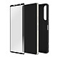 Avizar Coque pour Sony Xperia 5 IV Souple Noir et Verre Trempé 9H  Contour Noir Pack coque + verre trempé pour protéger intégralement votre Sony Xperia 5 IV