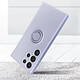 Avis Avizar Coque Silicone pour Samsung Galaxy S23 Ultra Soft touch avec Bague Support  Violet